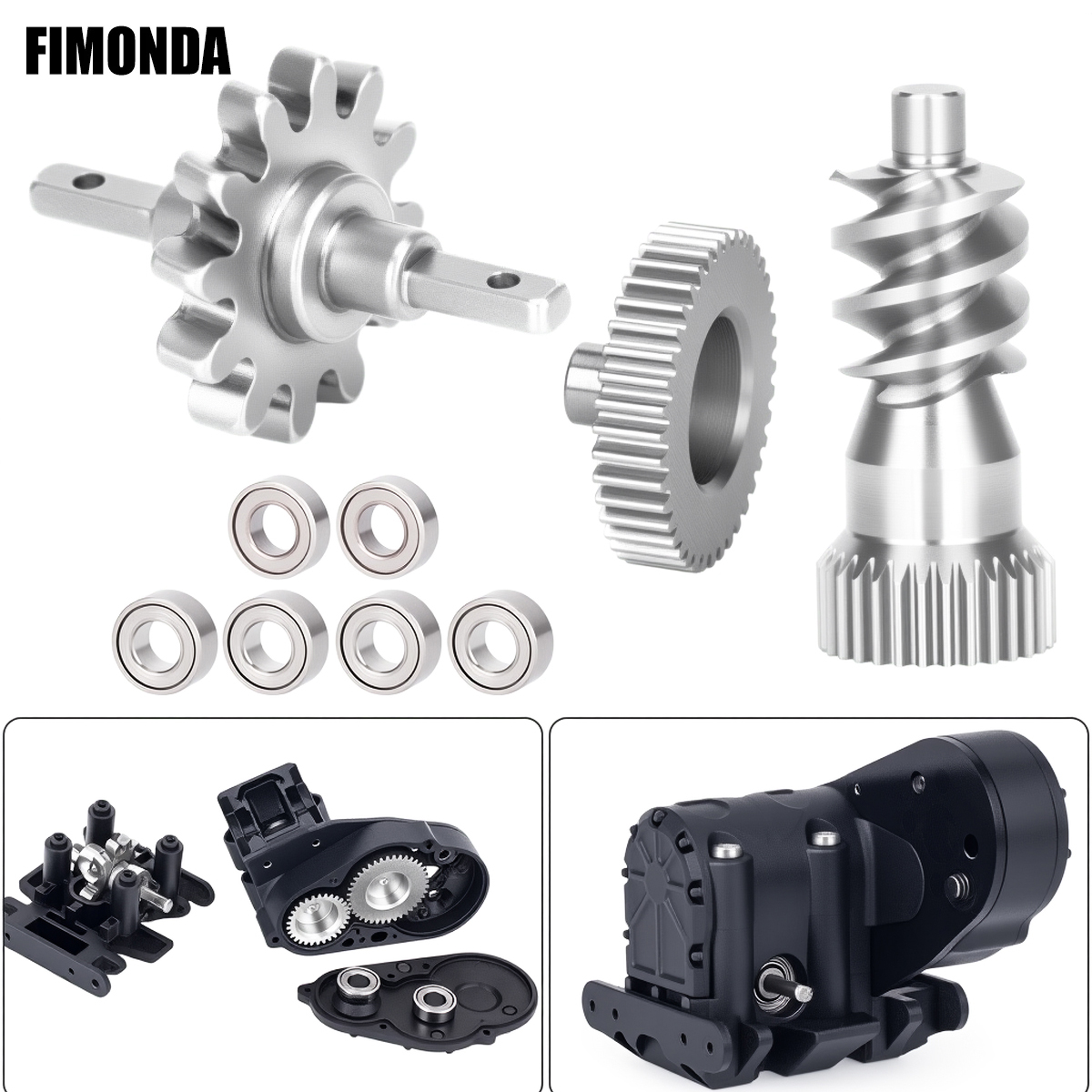Rc Hobby Zone - Stainless Steel Gearbox Gear Set for
