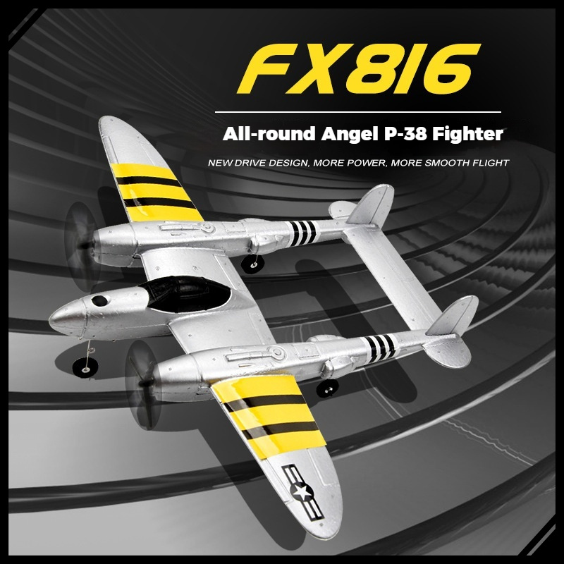 FX816 RC Airplane P38 Fighter  - Rc Glider Foam Wing review and price