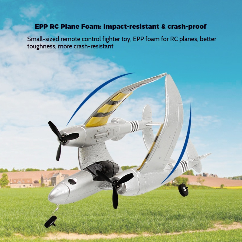 FX816 RC Airplane P38 Fighter  - Rc Glider Foam Wing review and price