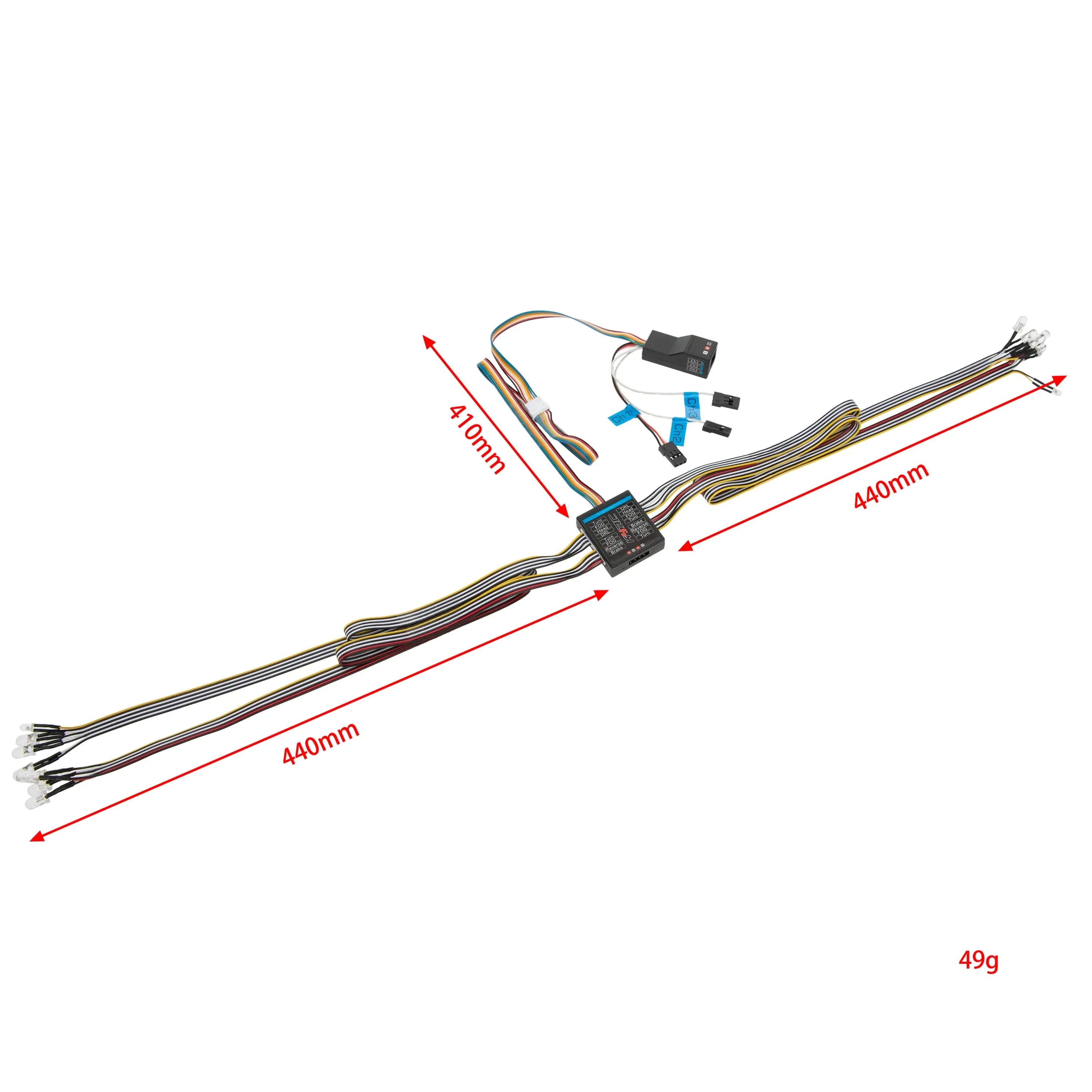 RC Car 1/8 1/10 RC Car 14 LED  - Rc Hobby Wire review and price