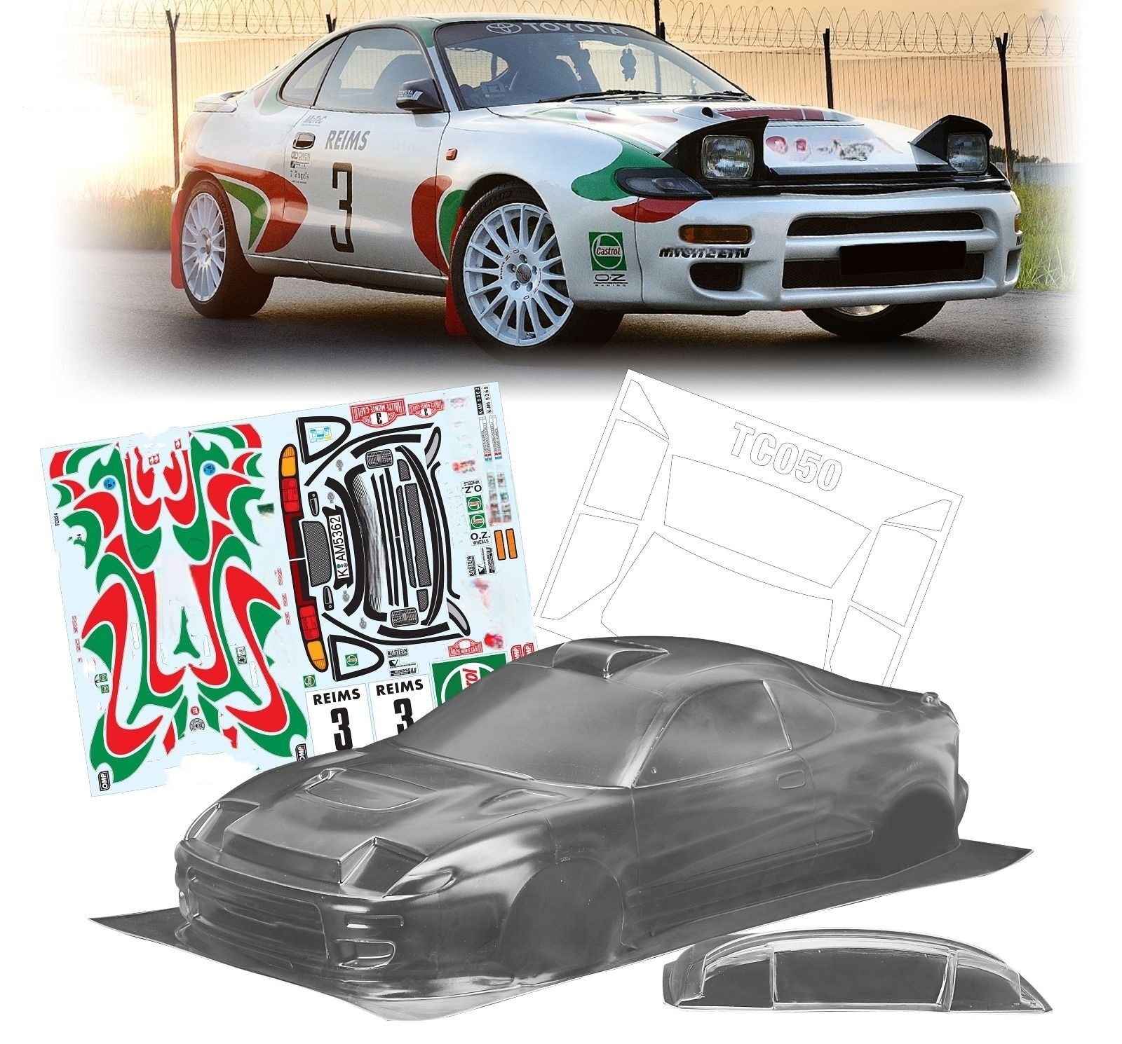 1/10 Celica GT4 Rally Hidden h - Body Shell Rc review and price