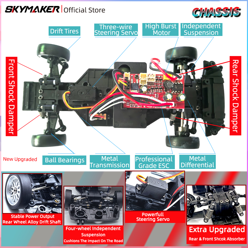 Skymaker 1/18 RC Drift Car LDR - Gyroscope Rc Module review and price