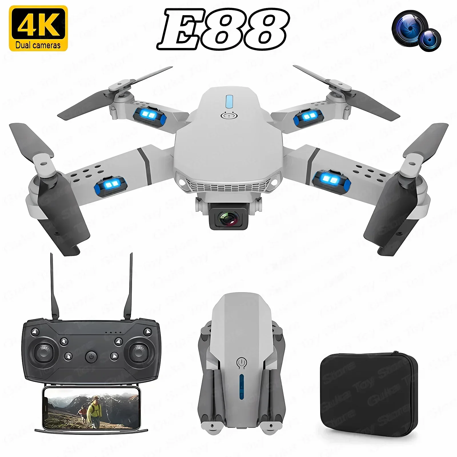 E88 Pro WIFI FPV Drone Wide An - Rc Hobby Wire review and price