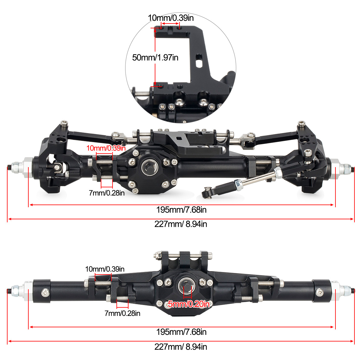 CNC Aluminum Front Rear Straig - Rc Hobby Zone review and price